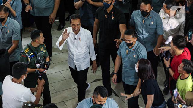 Bersama Heru Budi, Presiden Jokowi Sambangi Pasar Tanah Abang