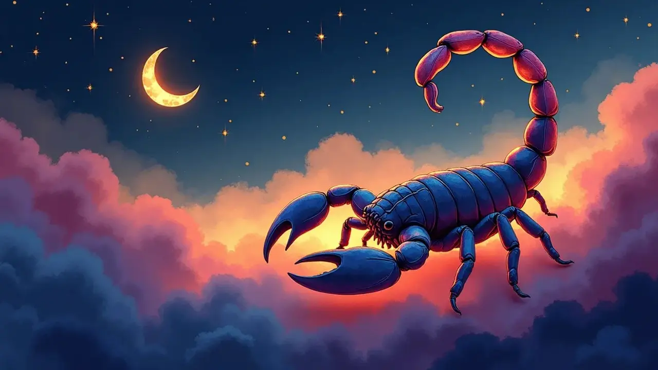 logo zodiak scorpio (sumber: AI generated)