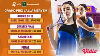Tonton Live Streaming WTA 250 Grand Prix SAR La Princesse Lalla Meryem di Vidio, 24-27 Mei 2023