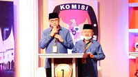 Calon Gubernur dan Wakil Gubernur Sumatera Barat (Sumbar) nomor urut 1 Mulyadi-Ali Mukhni mengikuti Debat Publik Pertama di Pemilihan Gubernur Sumbar. (Istimewa)