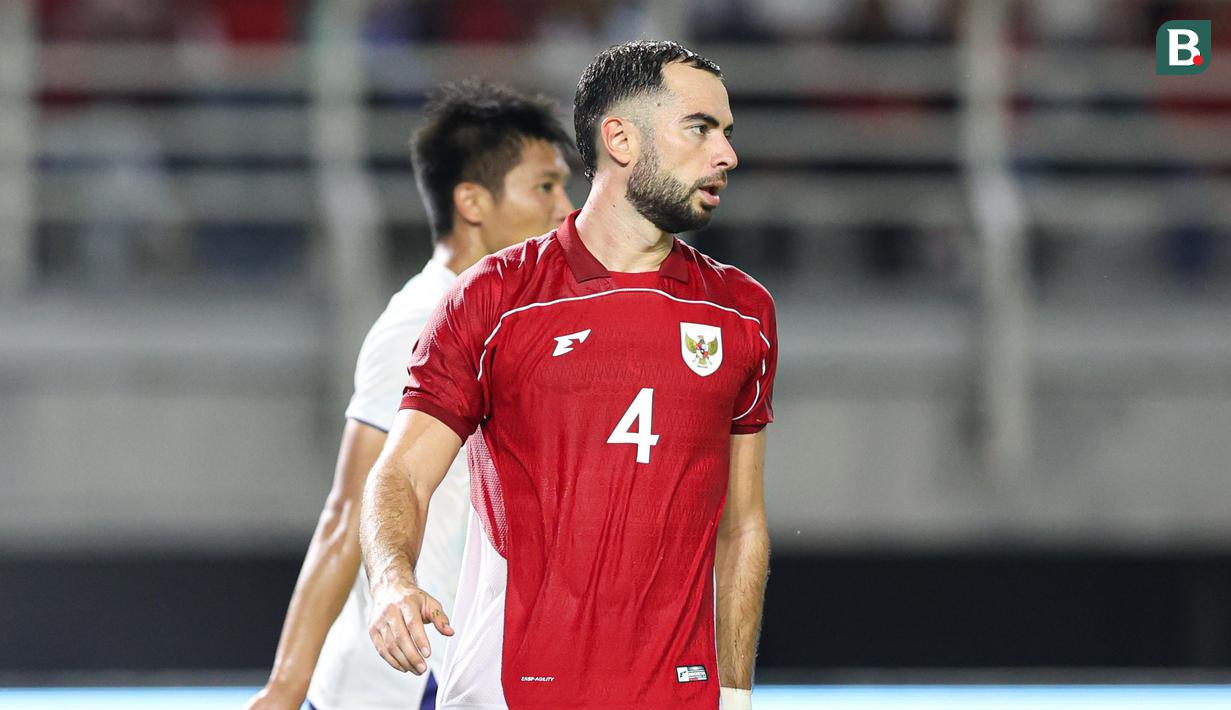 <p>Pemain Timnas Indonesia, Jordi Amat saat laga FIFA Matchday melawan Chinese Taipei di Stadion Gelora Bung Tomo (GBT), Surabaya, Jumat (05/08/2025). (Bola.com/Abdul Aziz)</p>