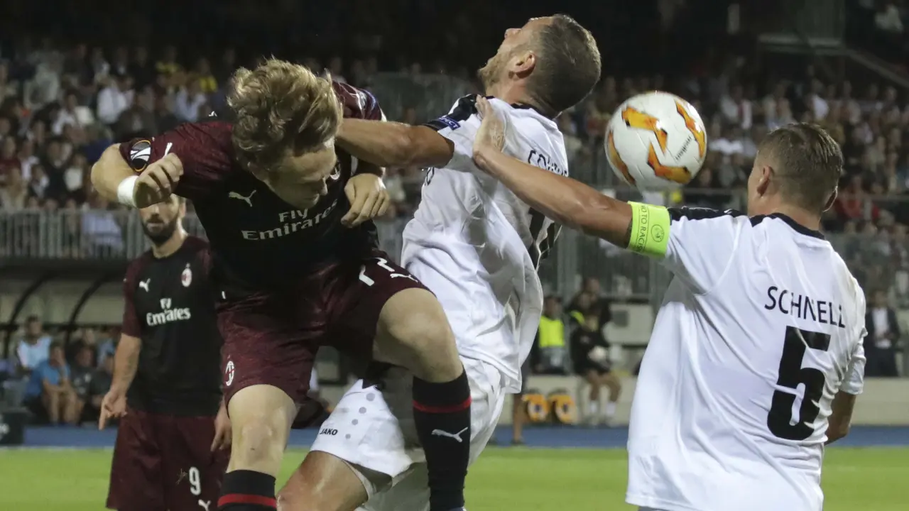 Liga Europa, F91 Dudelange, AC Milan