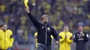 Klopp memutuskan untuk angkat kaki dari Borussia Dortmund di akhir musim ini. Akan tetapi, hingga saat ini tak diketahui kemana Klopp akan melanjutkan keriernya di musim depan. (Frank Augstein/AFP)