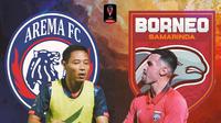Piala Presiden 2022 - Duel Evan Dimas Vs Stefano Lilipaly - Arema FC Vs Borneo FC (Bola.com/Adreanus Titus)