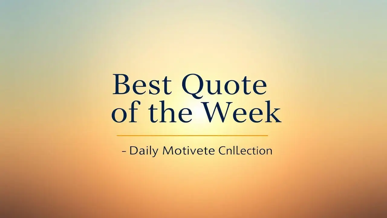 Best Quote of the Week