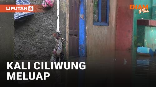 VIDEO: Banjir Rendam Pemukiman Warga dekat Kali Ciliwung