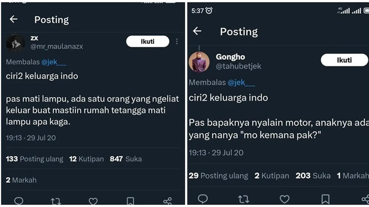 6 Cuitan Netizen 'Ciri-ciri Keluarga Indo' Menurut Netizen Ini Bikin Angguk Setuju