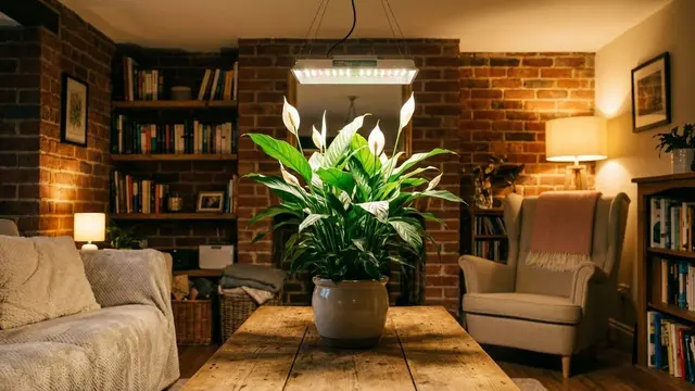 Ilustrasi Tanaman Hias Peace Lily yang Cocok untuk Kamar Tanpa Jendela/Gemini AI