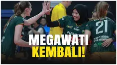 Aksi-aksi Megawati Hangestri pada penampilan pertamanya bersama Gresik Petrokimia Pupuk Indonesia menghadapi Jakarta Pertamina Enduro pada seri ketiga Final Four Proliga 2025 di GOR Sritex Arena, Solo, Jumat (2/5/2025).
