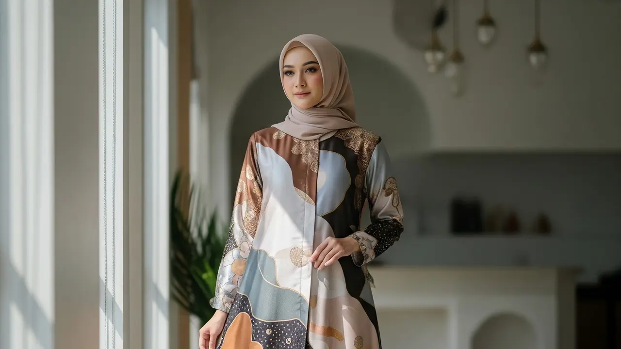 9 Model Gamis Silk Motif Terbaru 2026, Tampil Anggun dan Mewah
