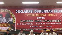 Relawan Deklarasikan Dukungan Jokowi-Jimly untuk Pilpres 2019
