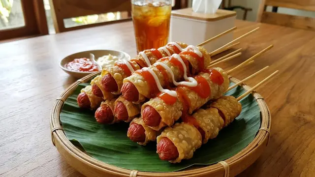 Resep Sate Pangsit Sosis Renyah yang Anti Gagal