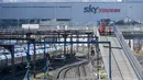 Stasiun kereta api di Wellington, Selandia Baru pada 9 Juni 2020. Produk Domestik Bruto (PDB) Selandia Baru turun 12,2 persen pada kuartal Juni 2020, yang merupakan rekor penurunan kuartalan terbesar, akibat penerapan pembatasan COVID-19 yang berdampak terhadap aktivitas ekonomi. (Xinhua/Guo Lei)