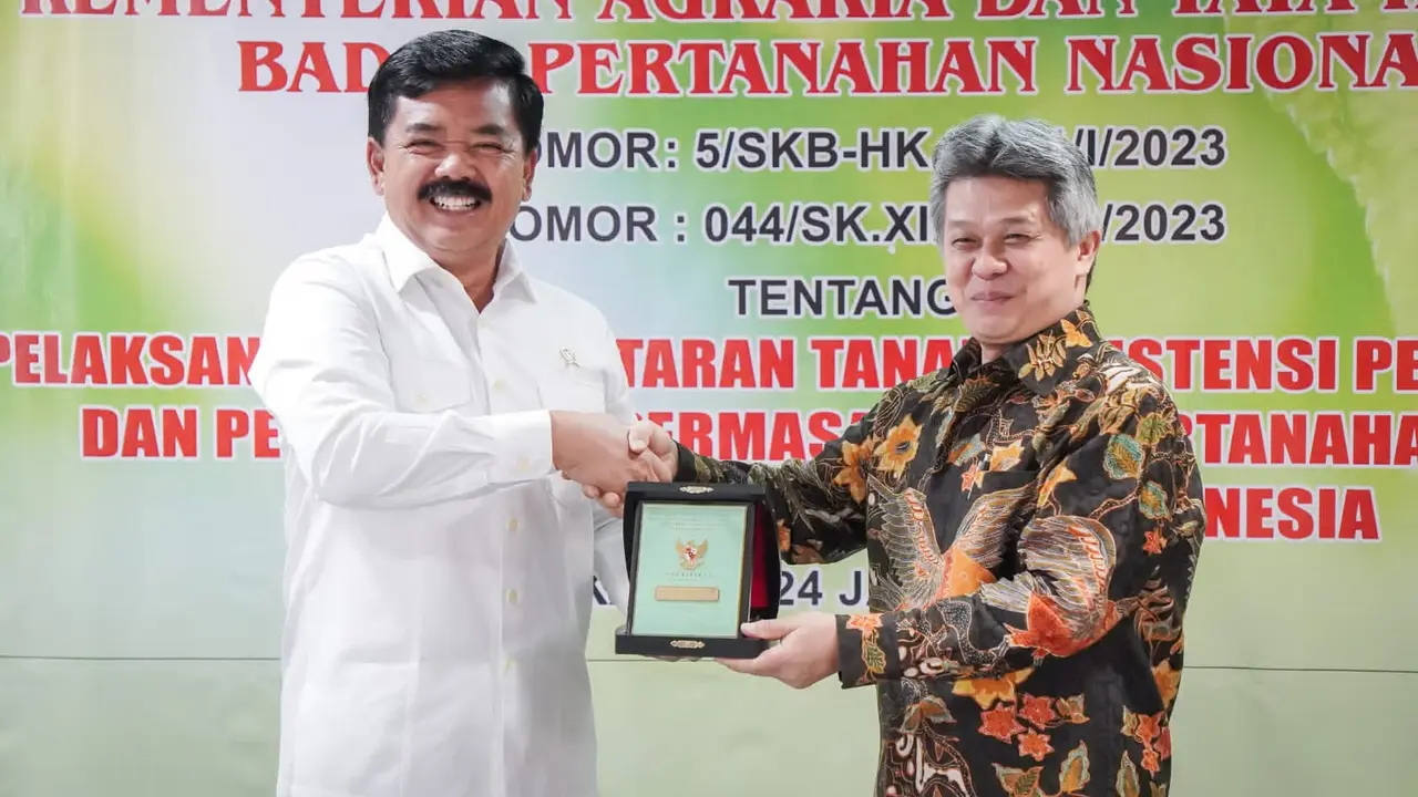 Menteri ATR/BPN Hadi Tjahjanto (kiri) (Istimewa)