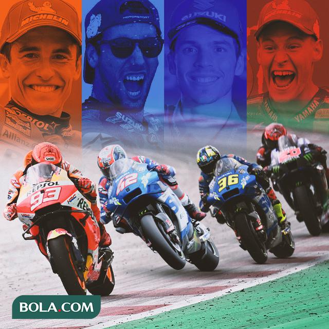 MotoGP - Marc Marquez, Alex Rins, Joan Mir, Fabio Quartararo