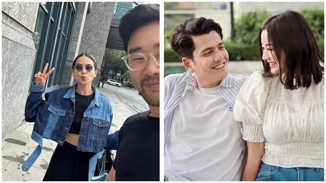 Maudy Ayunda, Glenca Chysara dan sederet artis wanita Indonesia pertama kali berlebaran menyandang status istri (Foto: Instagram Maudy Ayunda dan Glenca Chysara)