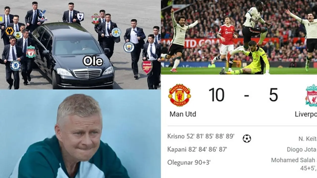 6 Meme Liverpool Bantai Manchester United Ini Kocak, Fans MU Jangan Lihat