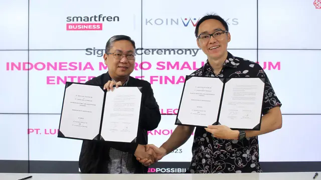 Kerja Sama Smartfren Business dan KoinWorks untuk Pembiayaan UMKM