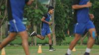 Johan Alfarizi, berjuang memperbaiki angka VO2 Max. (Bola.com/Iwan Setiawan)