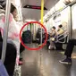 Tunawisma penghuni subway New York (Sumber: Twitter/pinotski)