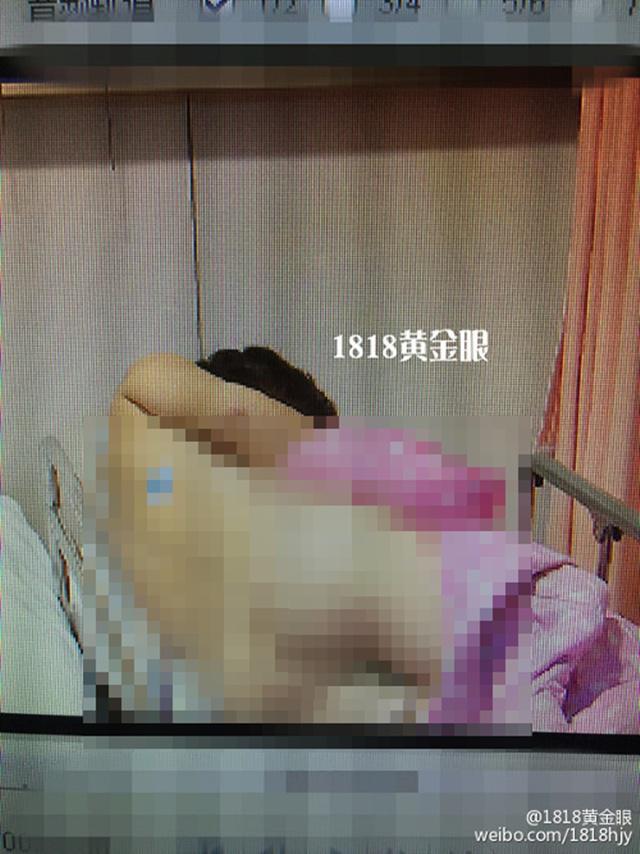 Yan yang sedang terbaring di rumah sakit | Photo: Copyright shanghaiist.com 