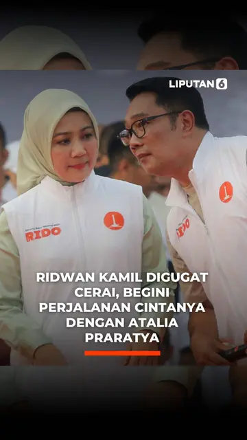 Ridwan Kamil Digugat Cerai, Begini Perjalanan Cintanya dengan Atalia Praratya