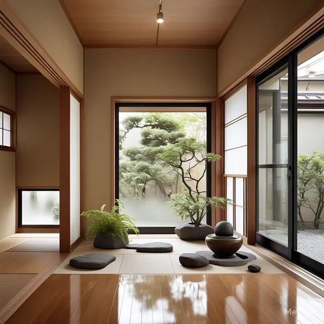 Desain Rumah Lantai 1 Bergaya Jepang (Zen)