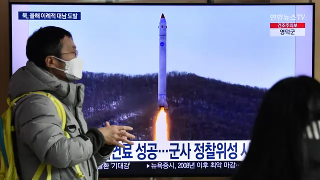 Korea Utara Luncurkan 3 Rudal Balistik di Akhir Tahun 2022
