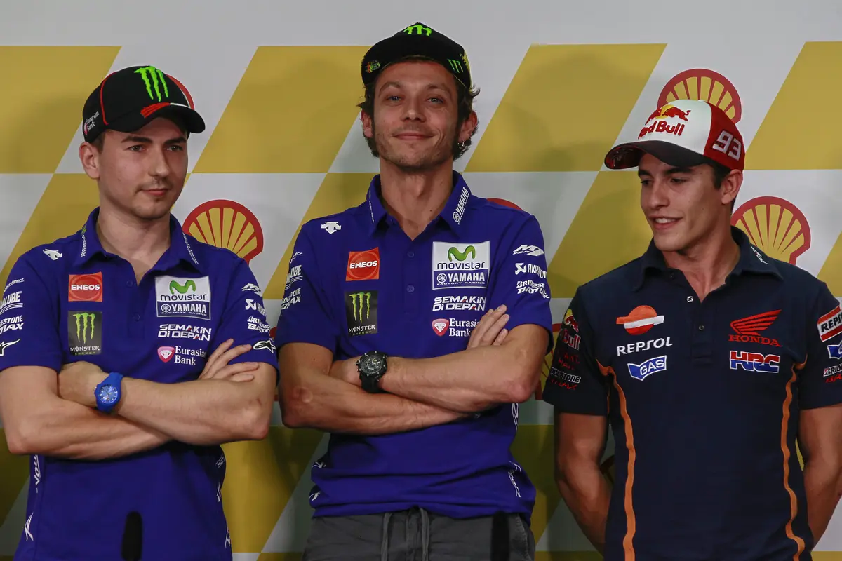 Jorge Lorenzo, Valentino Rossi, Marc Marquez