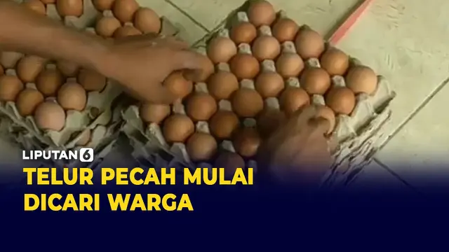 Dampak Telur Ayam Mahal, Warga kini Cari Telur yang Pecah