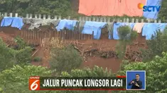 Sebelumnya, tanah di tebing ini sempat retak sepanjang 50 meter dengan kedalaman 3 sampai 5 meter dan ambrol.