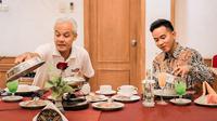 Capres PDI Perjuangan Ganjar Pranowo makan malam alias dinner tipis-tipis bareng Gibran Rakabuming Raka di Solo, Jawa Tengah, pada Selasa (22/5/2023). (Foto: Dok. Instagram @ganjar_pranowo)