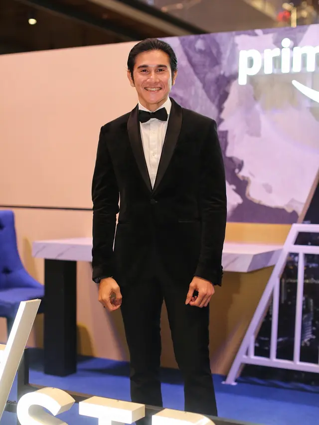 Vino G. Bastian di acara presscon film Perfect Strangers, Senin (17/10/2022). (Foto: Adrian Putra/Fimela)