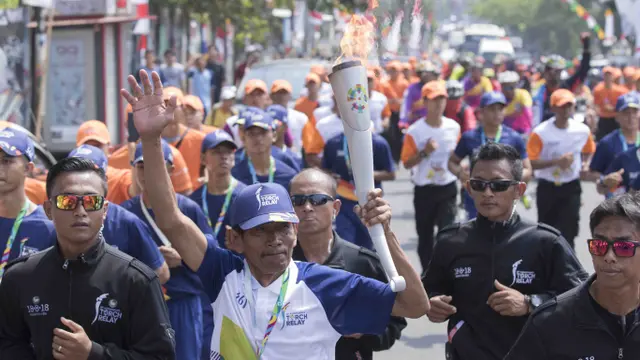 Sutiyono, Pawai Obor Asian Games 2018