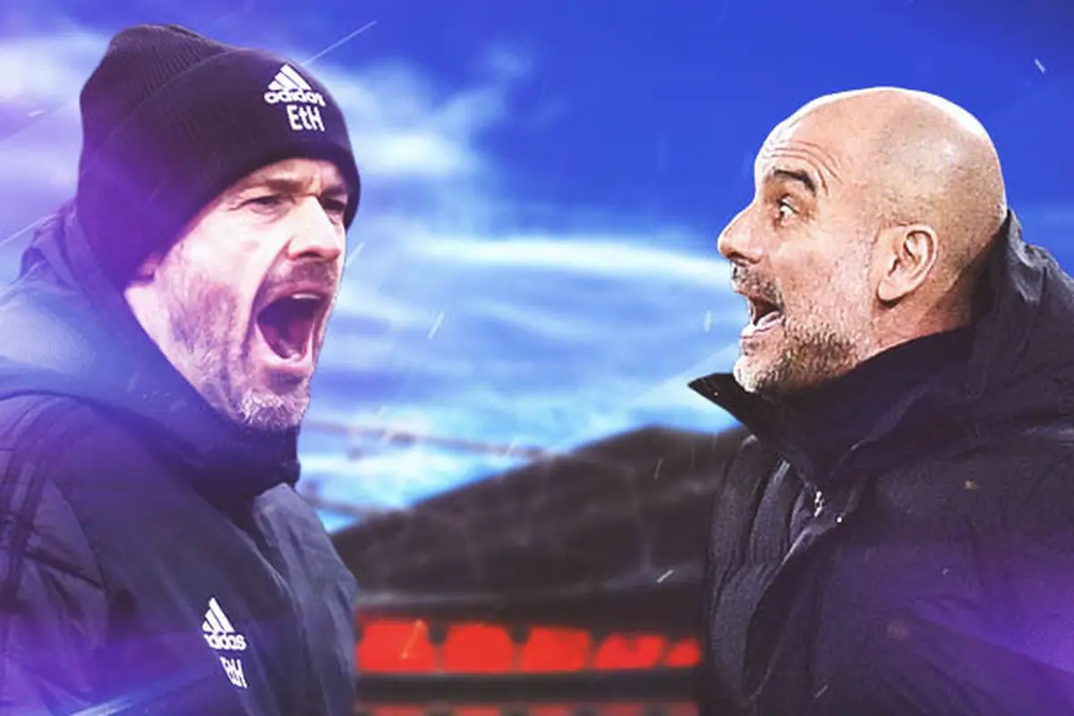 Ilustrasi - Erik ten Hag Vs Pep Guardiola