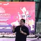 Menteri BUMN Erick Thohir, dalam Parade Budaya Indonesia, di Terminal 3 Bandara Soetta, Minggu (26/6/2022).