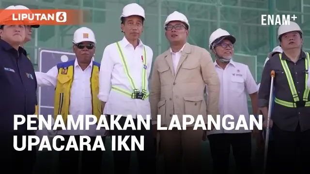 Jokowi Pantau Pembangunan Lapangan Upacara IKN