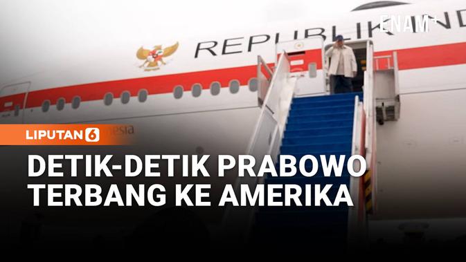 Momen Presiden Prabowo Terbang ke Amerika Serikat Bertemu Donald Trump