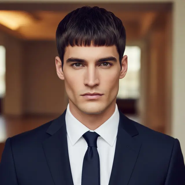 Model Cukur Rambut Pria Muka Panjang yang Bikin Proporsional (Image by Gemini AI)