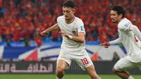 Gelandang Timnas Indonesia, Iver Jenner dalam laga melawan Timnas China di Qingdao Youth Football Stadium, Selasa (15/10/2024). (Instagram/Timnas Indonesia()
