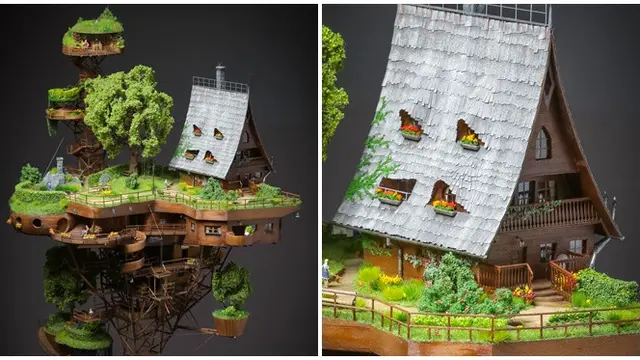 Pria Ini Ciptakan Sebuah Miniatur Desa Selama 2 Tahun, 6 Potretnya Bikin Takjub