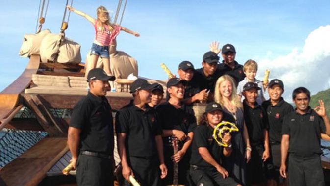 Gwyneth Paltrow saat menginjakkan kaki di Pulau Komodo (YouTube)