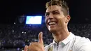 Bintang Real Madrid, Cristiano Ronaldo menempati peringkat ketiga klasemen akhir Top Scorer La Liga 2016-22017. Ronaldo mencetak 25 gol.  (AP/Daniel Tejedor)