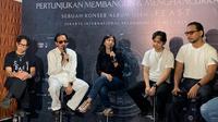 Konser tunggal .Feast Membangun & Menghancurkan, di Jakarta International Velodrome, Sabtu (31/05/25). (Liputan6/Siti Naila Adzkhia)