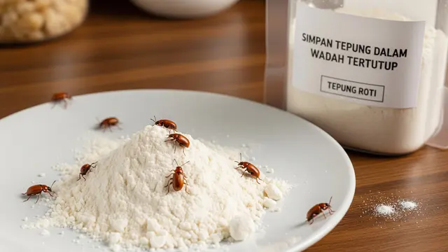 Kutu di Tepung Roti