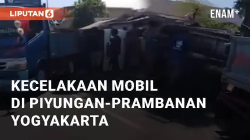 VIDEO: Viral Kecelakaan Mobil di Jalan Piyungan-Prambanan Yogyakarta