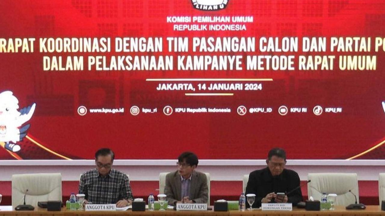 FOTO: Rapat Koordinasi KPU RI Mempersiapkan Kampanye Pemilu 2024 dengan Metode Rapat Umum
