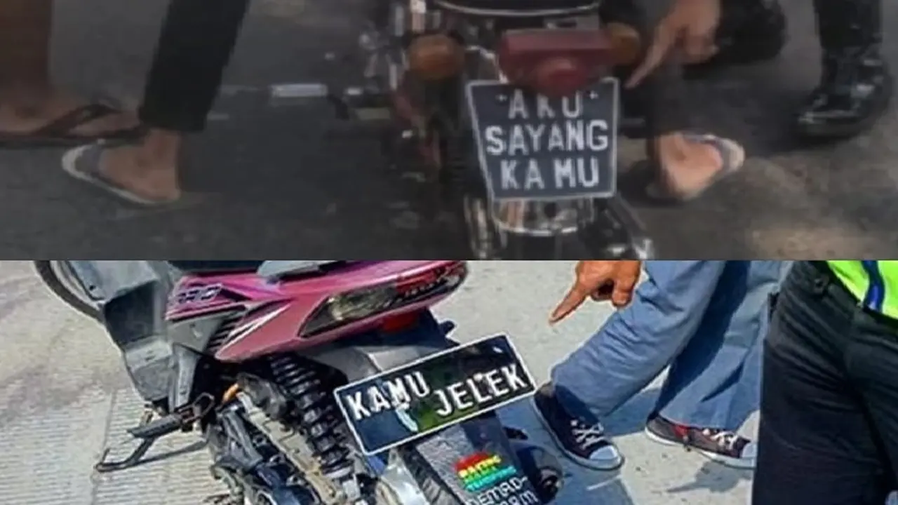 Plat nomor salah