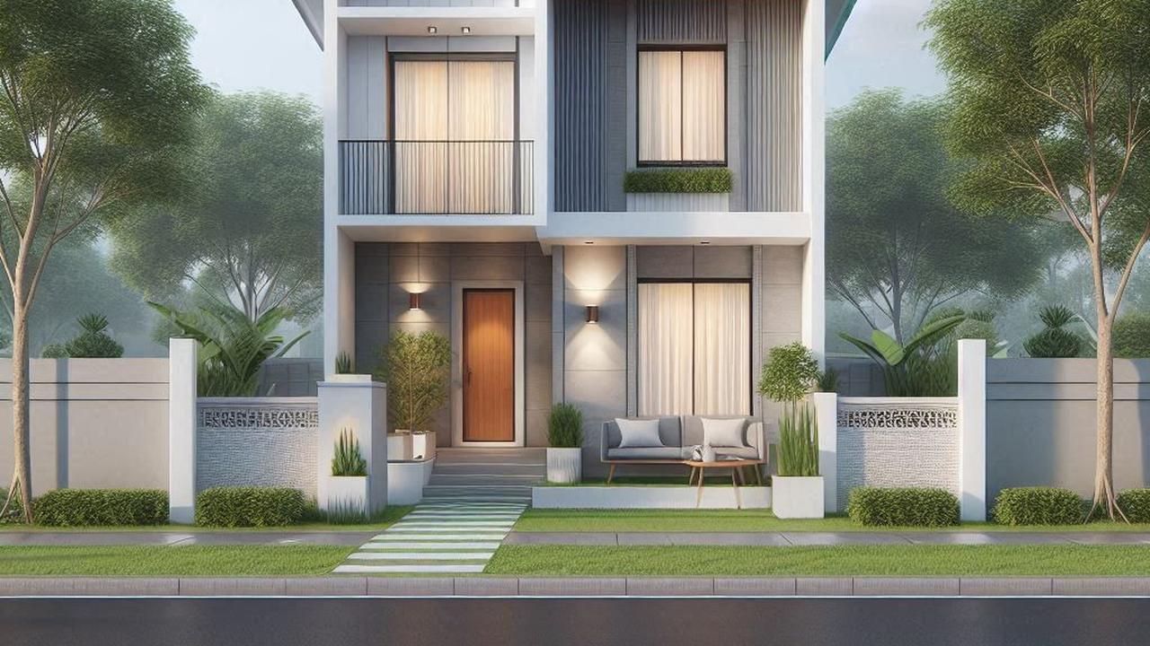 Desain Tampak Depan Rumah Minimalis dengan Ukuran 7x10 Meter