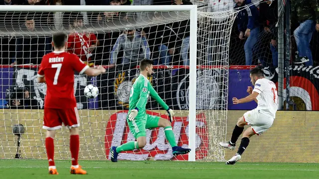 Menang Tipis, Bayern Munchen Amankan Leg Pertama Lawan Sevilla